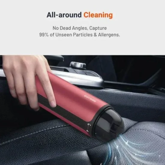 Porodo Portable Vacuum Cleaner For Cars and Small Areas 6000mAh - Red